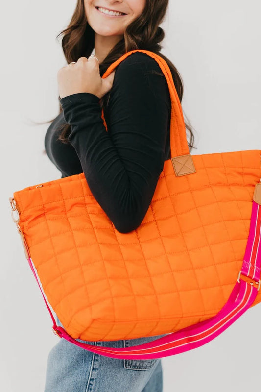 DAY DREAMER QUILTED TOTE BAG