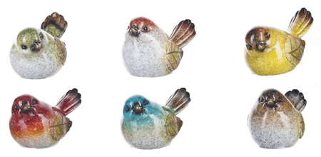 Mini Leaf Bird Figurines er28220