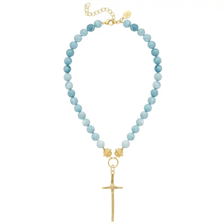 THE NELLIE TALL CROSS NECKLACE 3045C