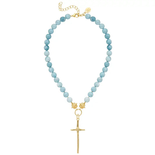 THE NELLIE TALL CROSS NECKLACE 3045C