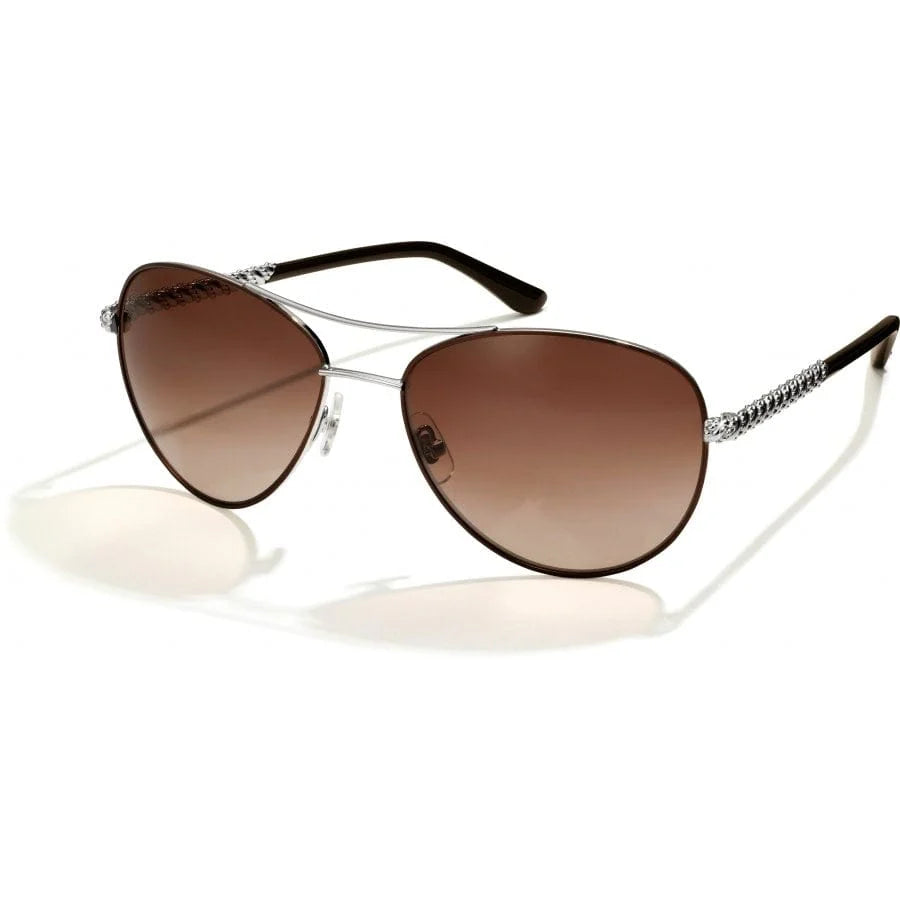 HELIX CHOC/SILVER SUNGLASSES   A12707