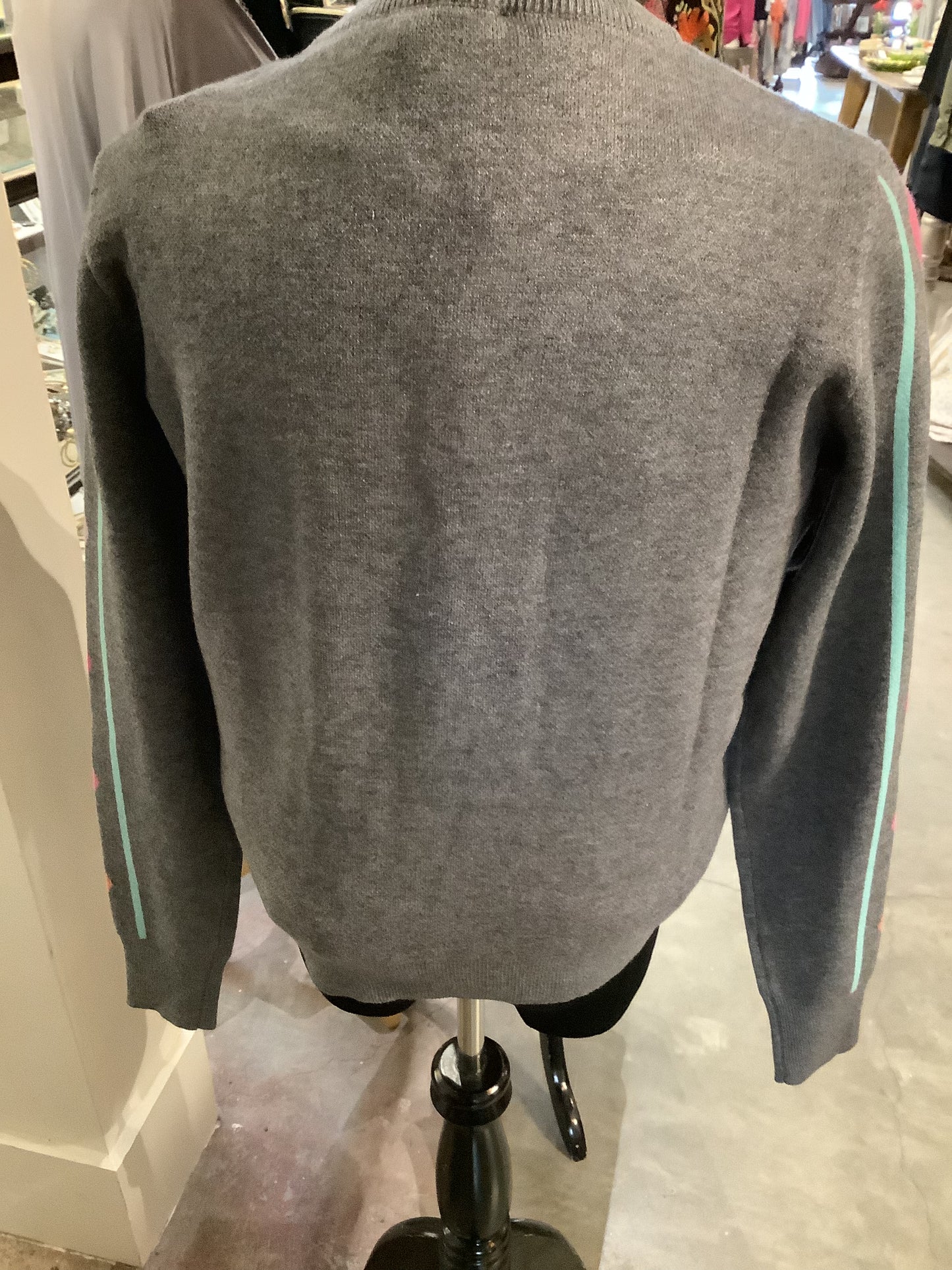 WK0041 LONG SLEEVE FLORAL SWEATER