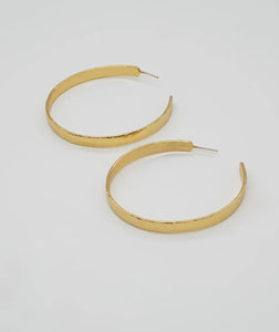 460 PERFECT LOVE HAMMERED BIG HOOPS