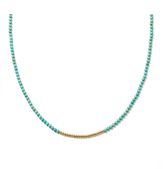 553 TURQUOISE BEADS NECKLACE