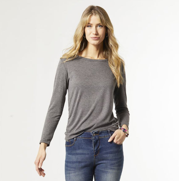 VIENNA LONG SLEEVE SIDE CINCHED TOP