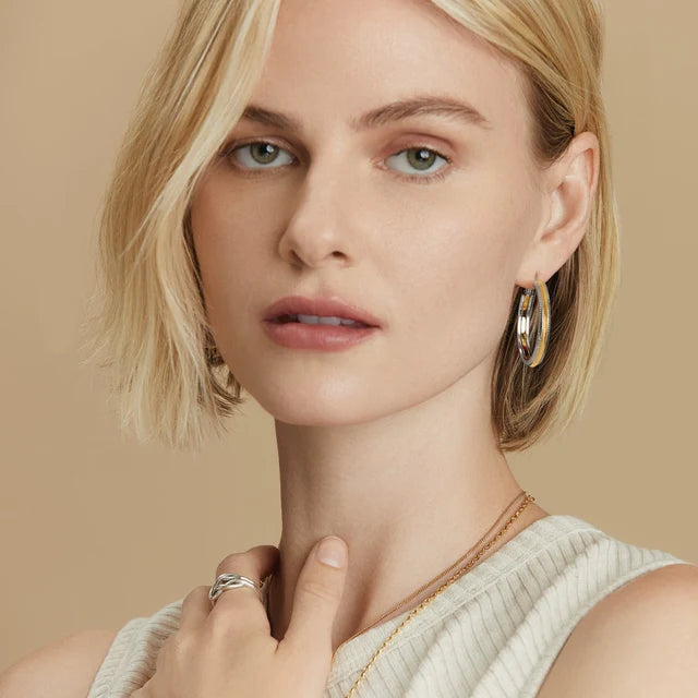 JA9352 INTERLOK NOIL HERILOOM GOLD HOOP