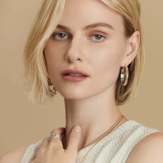 JA9352 INTERLOK NOIL HERILOOM GOLD HOOP