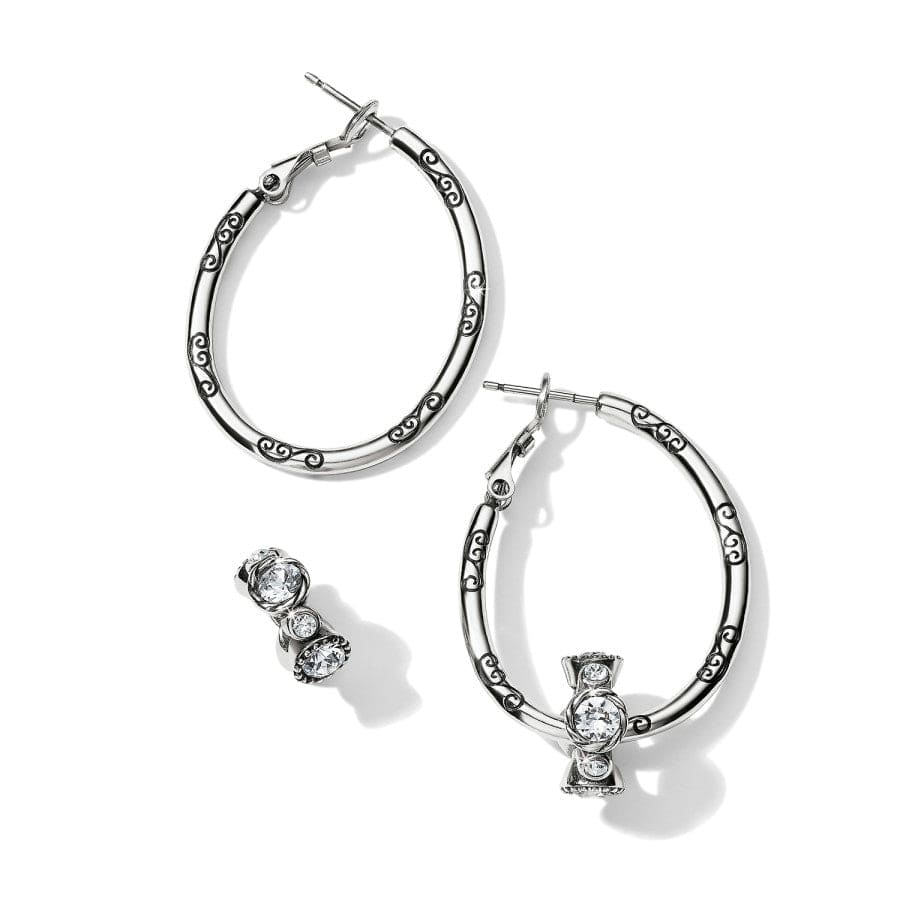 HOOP STYLE CHARM EARRINGS