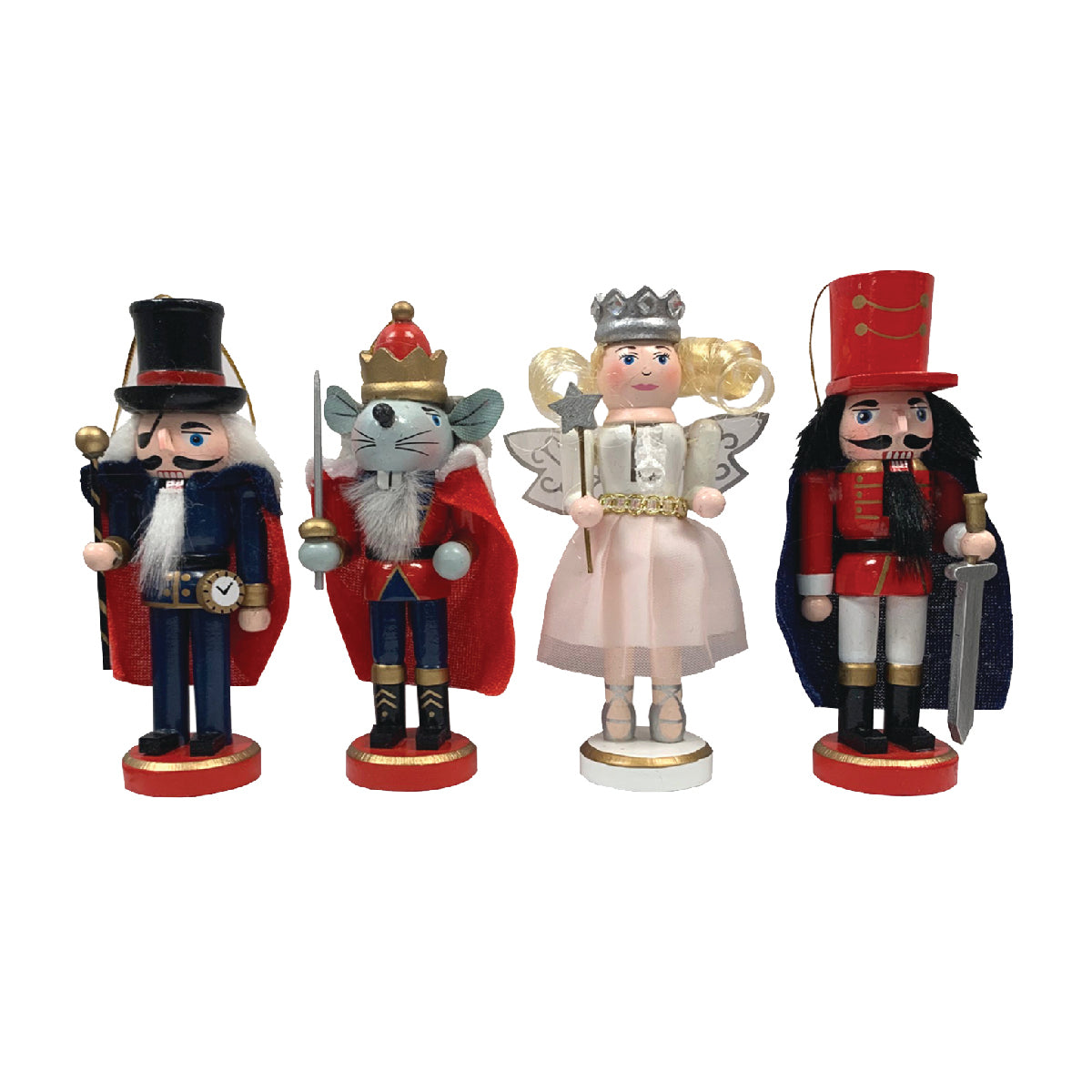 SET OF 4 NC ORNAMENTS