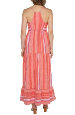 LM8C23WV22 RACER BACK TIERED MAXI DRESS