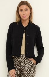 FRINGE MIX KNIT BOMBER JACKET S261167