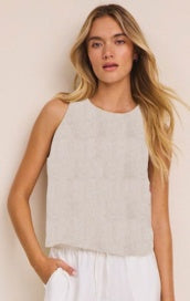 LINEN BLEND STEVIE TANK