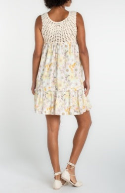 slvless woven dress w/crochet LMD035CF2P83