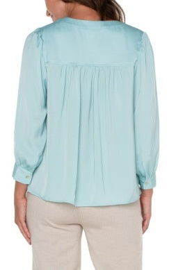 V NECK POPOVER BLOUSE LM8B72PS3