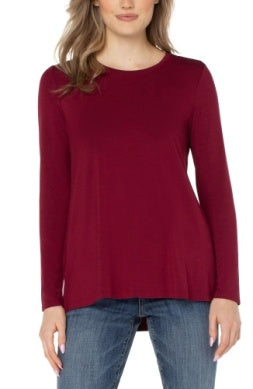 long sleeve scoop neck tee  LM8428VMK