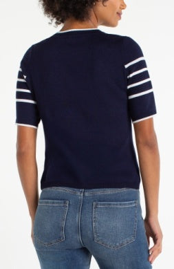 short sleeve crew neck sweater LM8J92SR22