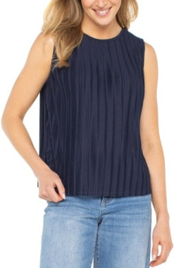 sleeveless crew neck knit top LM8J05PK7