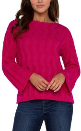 long sleeve boat neck sweater LM8E55SK37