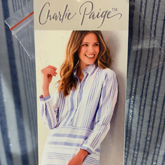 Tunic-   Blue/ White stripe