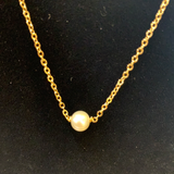 19668 SIMGLE FRESHWATER PEARL NECKLACE
