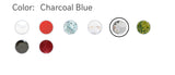 BG244GCB-S MYKONOS BANGLE GOLD CLEAR CHARCOAL BLUE SMALL