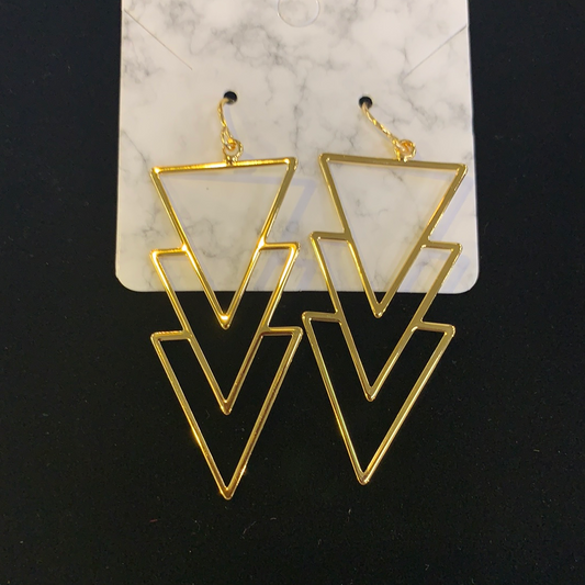 20271 TRIPLE ARROWHEAD EARRING