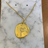 Matte Gold 18K Gold Plated Cross Necklace
