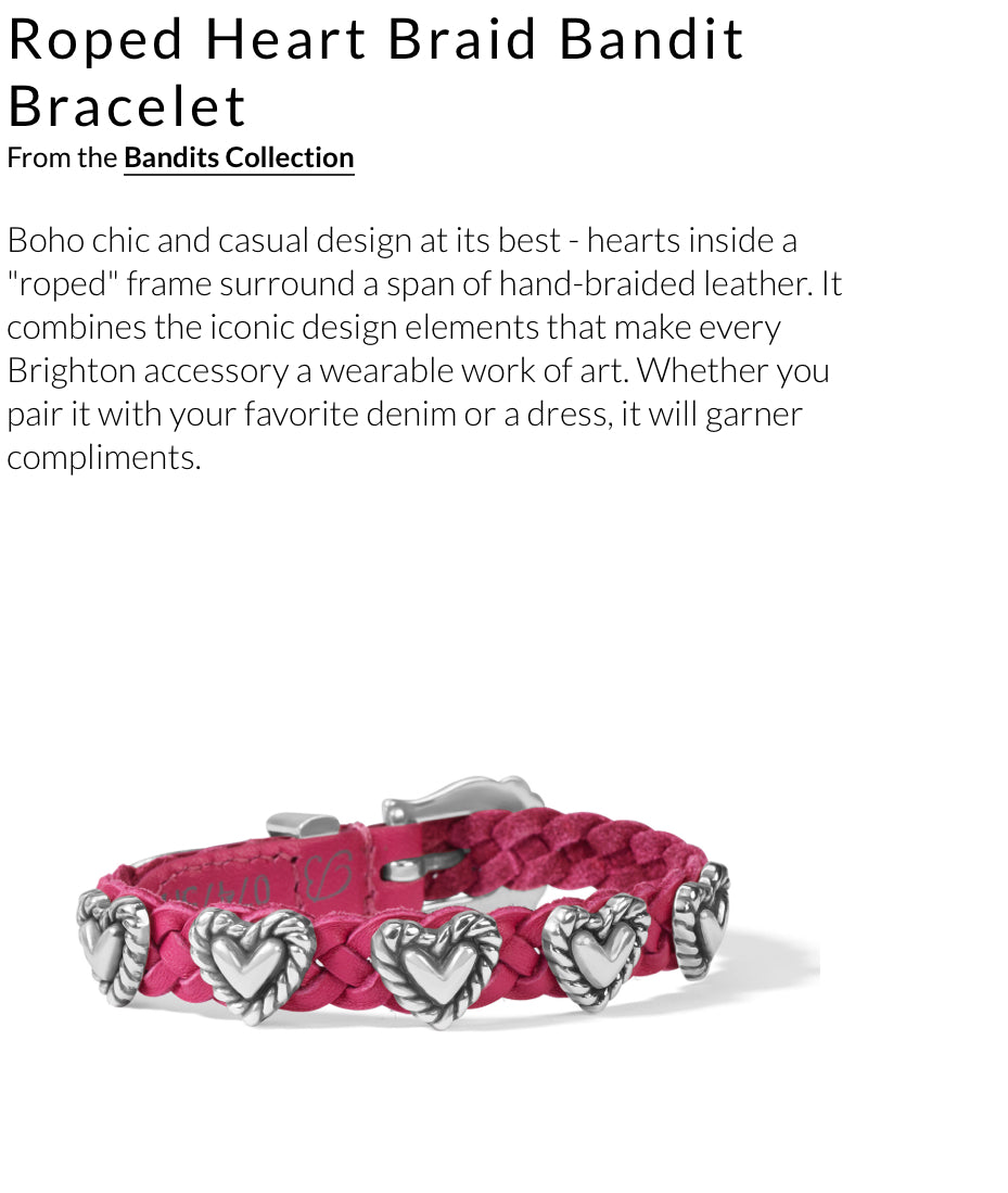 07475B ROPE HEART BRAID BRACELET