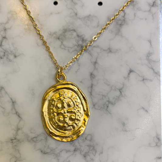 18K gold plated Bronze St. Benedict Cross