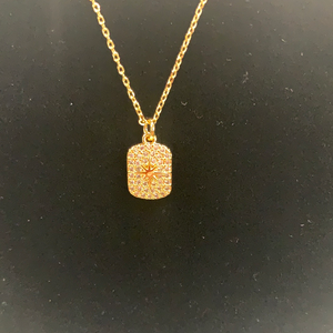 20610 CZ NORTH STAR NECKLACE