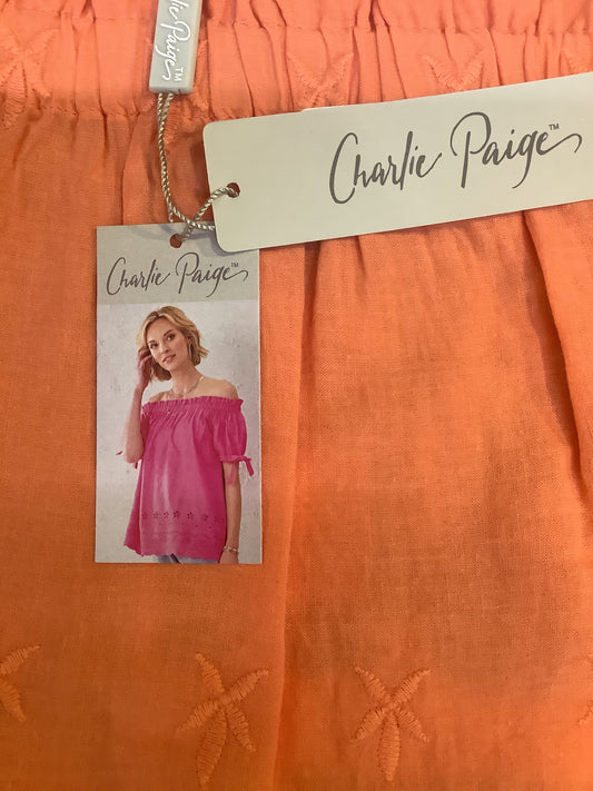 408677 CTTN/WVN SHORT SLEEVE TOP